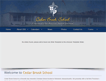 Tablet Screenshot of cedarbrookschool.org